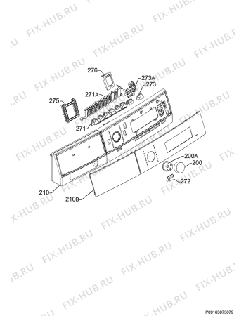 Схема №9 T87685DIH с изображением Модуль (плата) для сушилки Aeg 973916097546014